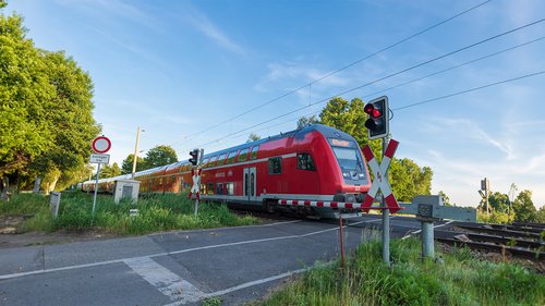 fahrender Zug